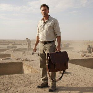 Kenneth Cole REACTION Leather Business messenger briefcase laptop bag